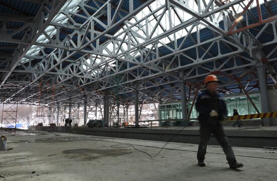Building the new Adler railroad train station in Sochi