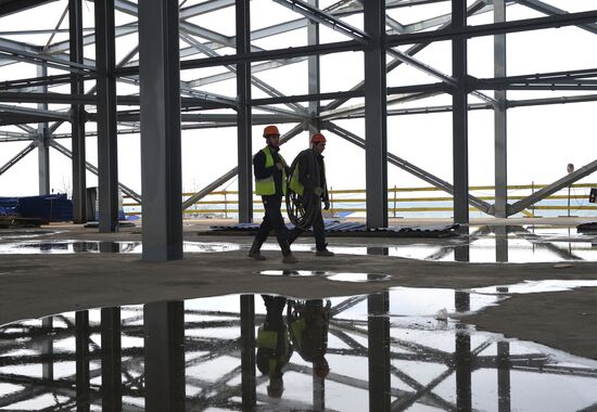 Building the new Adler railroad train station in Sochi