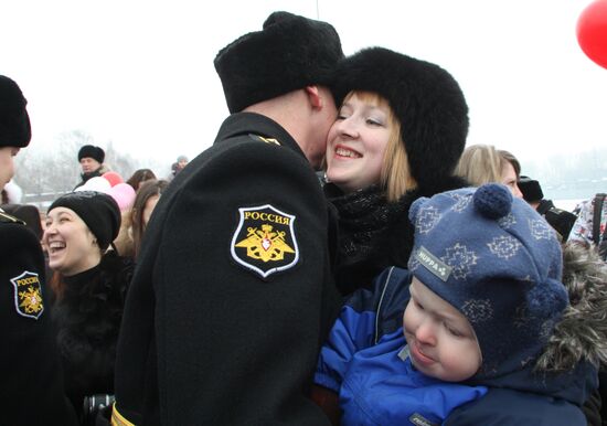 Patrol frigate "Yaroslav Mudry" returns to homebase