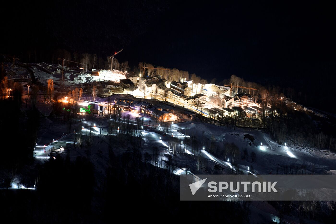 Krasnaya Polyana at night