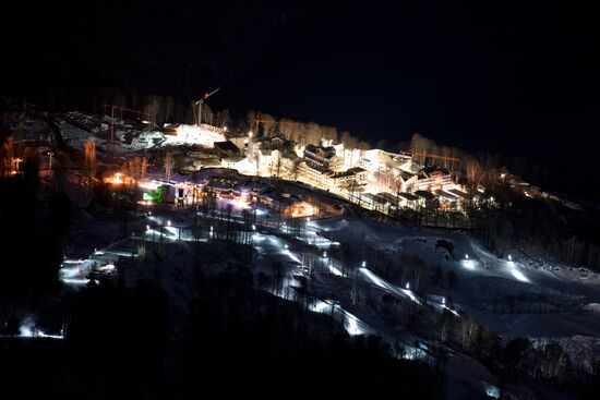 Krasnaya Polyana at night