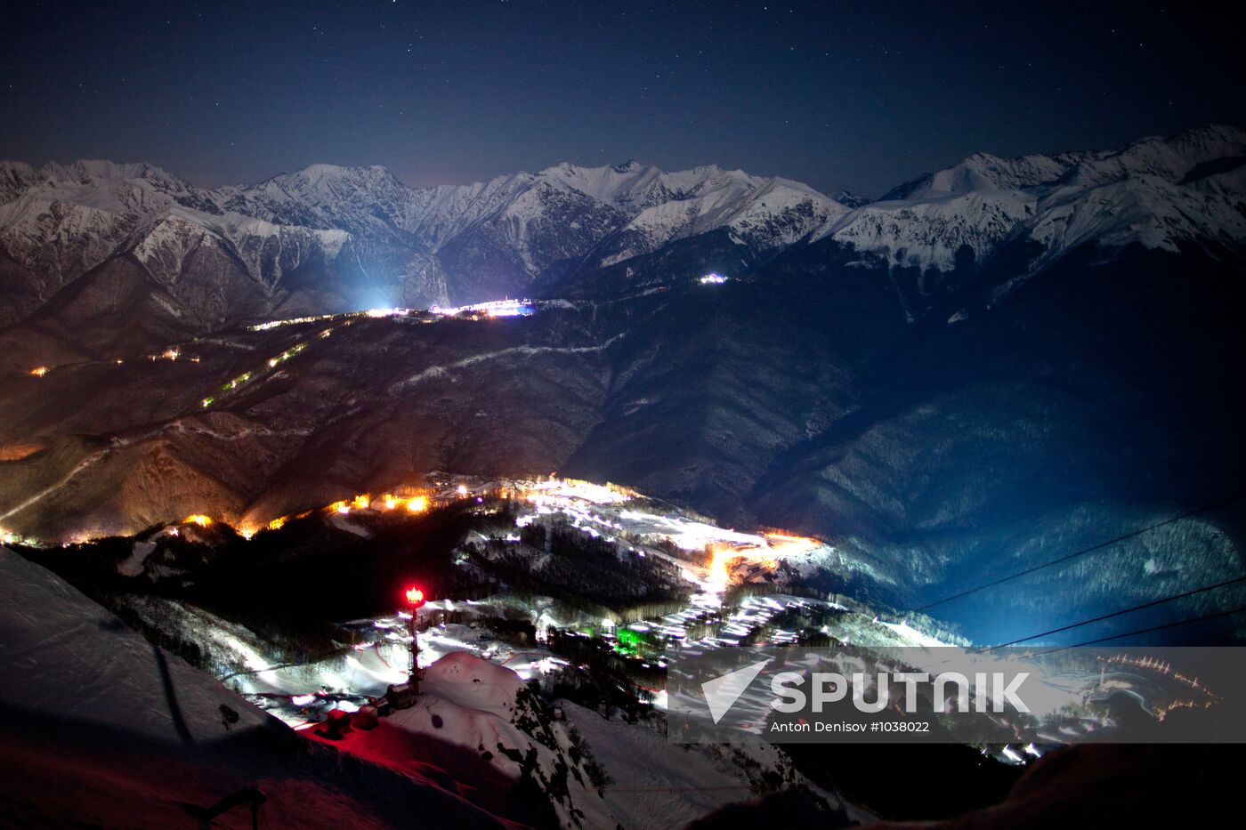 Krasnaya Polyana at night
