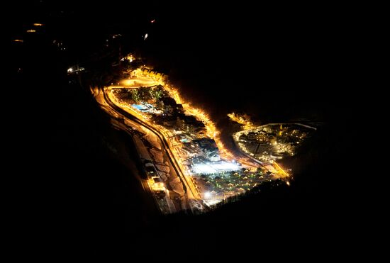 Krasnaya Polyana at night