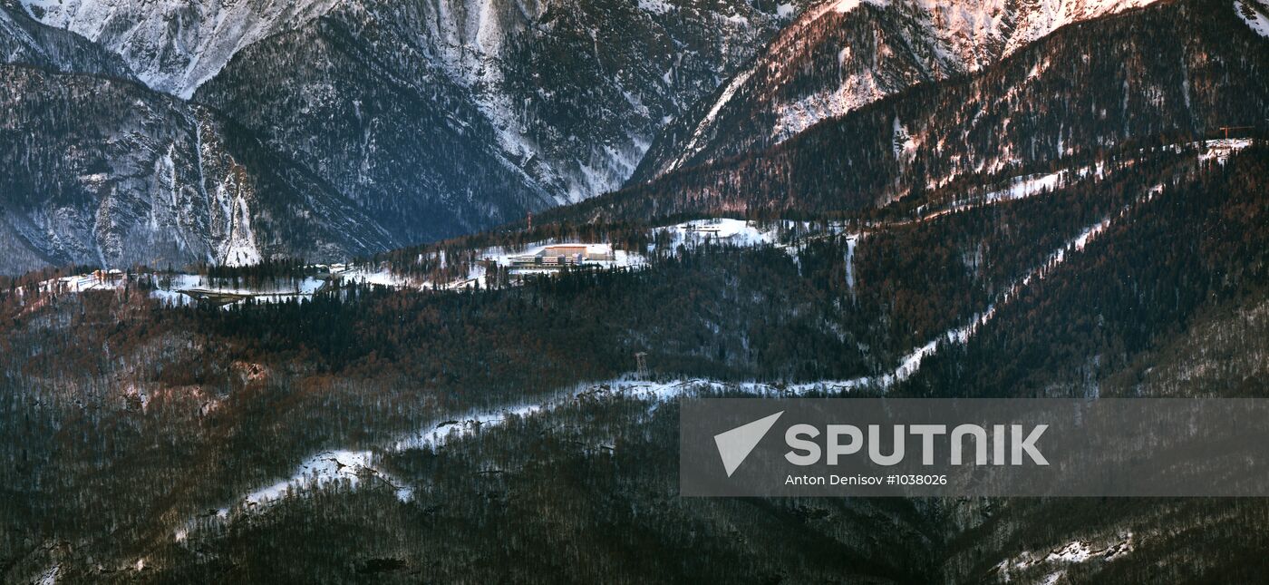 Krasnaya Polyana at night