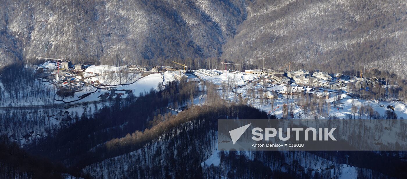 Krasnaya Polyana at night