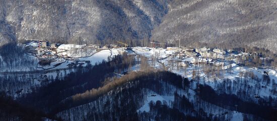 Krasnaya Polyana at night