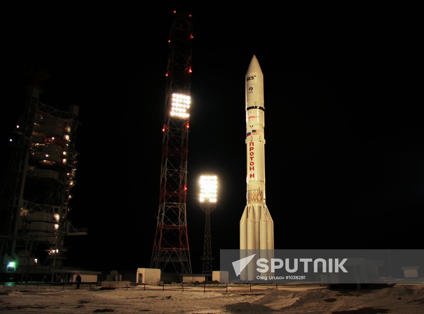Proton-M rocket carrying SES-4 artificial satellite