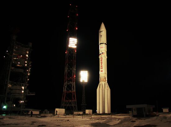 Proton-M rocket carrying SES-4 artificial satellite