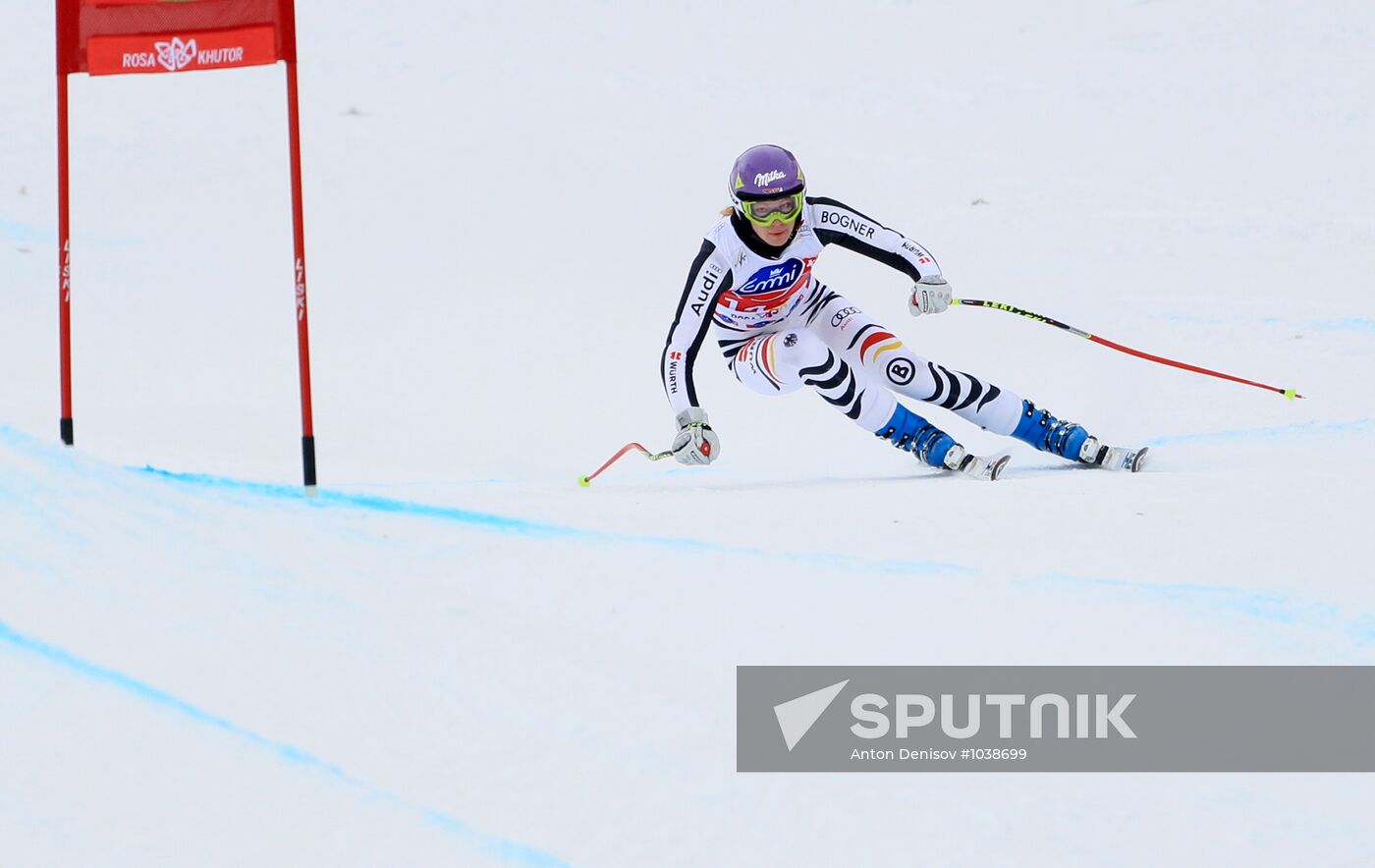 Alpine Skiing. FSI Ski World Cup. Women's training sessions