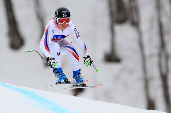 Audi FIS Alpine Ski World Cup. Women. Training sessions