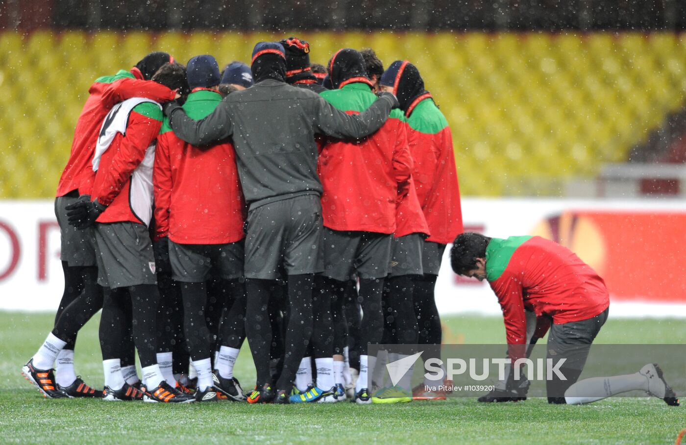 UEFA Europa League. Training of Athletic football club
