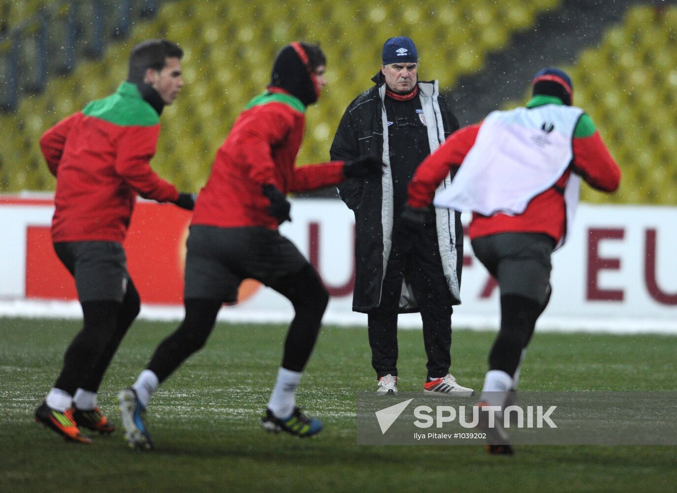 UEFA Europa League. Training of Athletic football club