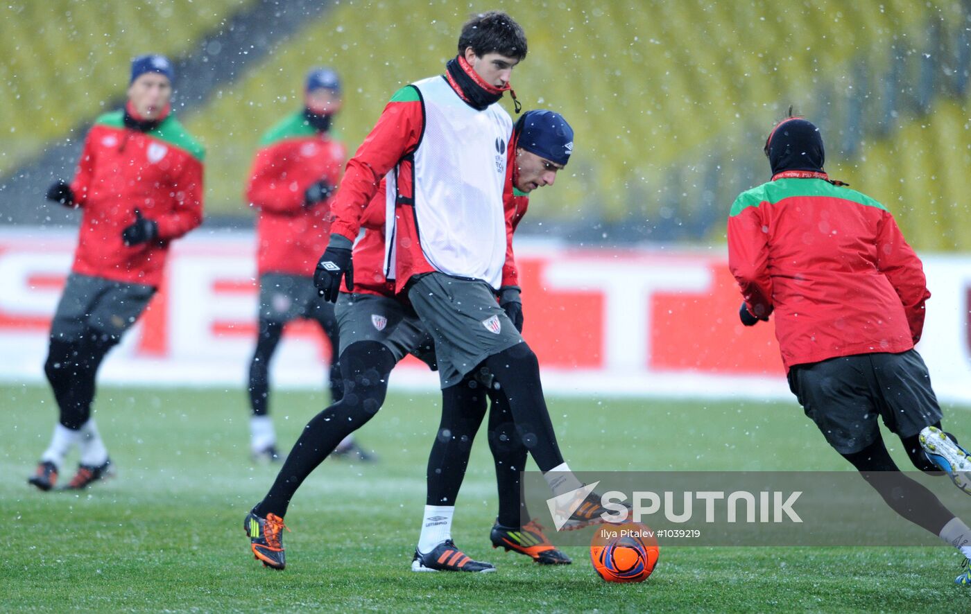 UEFA Europa League. Training of Athletic football club