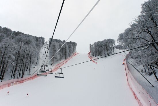 Alpine Ski World Cup. Cancellation of the 2nd training session