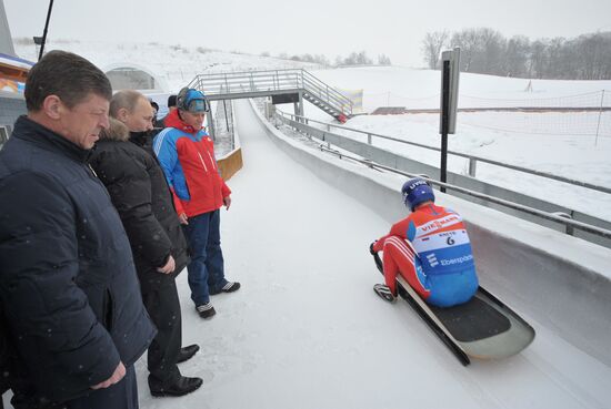 Vladimir Putin visits Paramonovo bobsled and tobogganing center