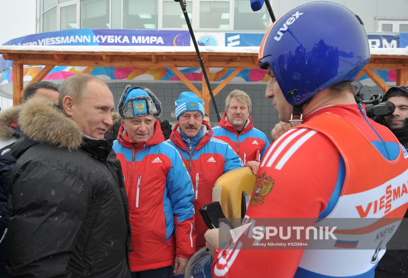 Vladimir Putin visits Paramonovo bobsled and tobogganing center
