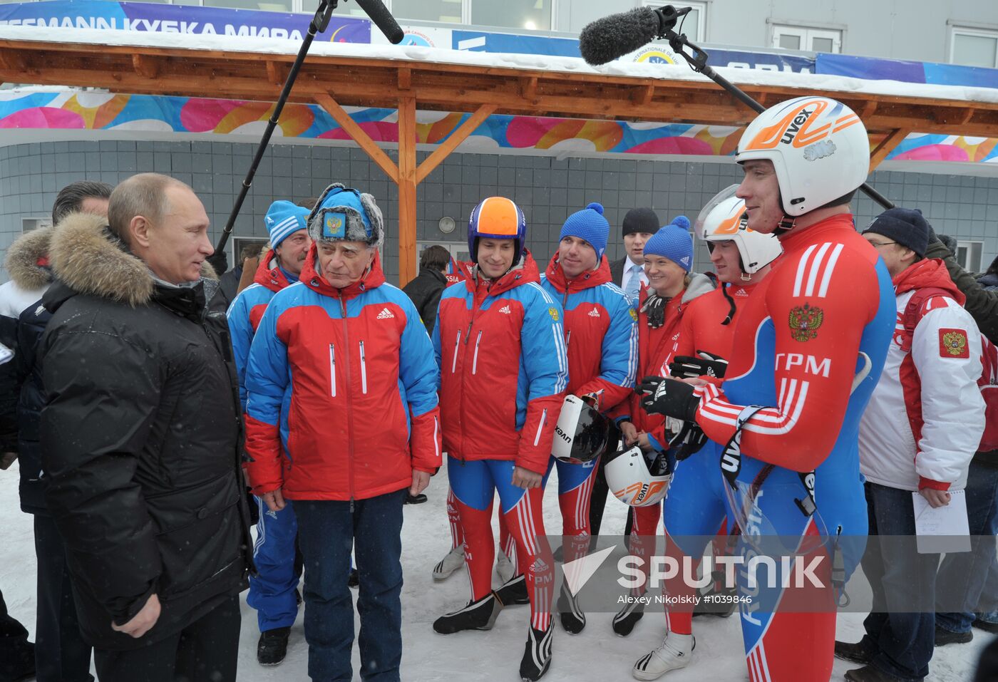 Vladimir Putin visits Paramonovo bobsled and tobogganing center