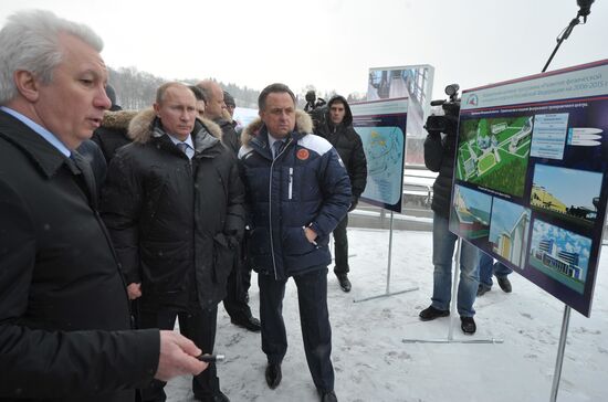 Vladimir Putin visits Paramonovo bobsled and tobogganing center