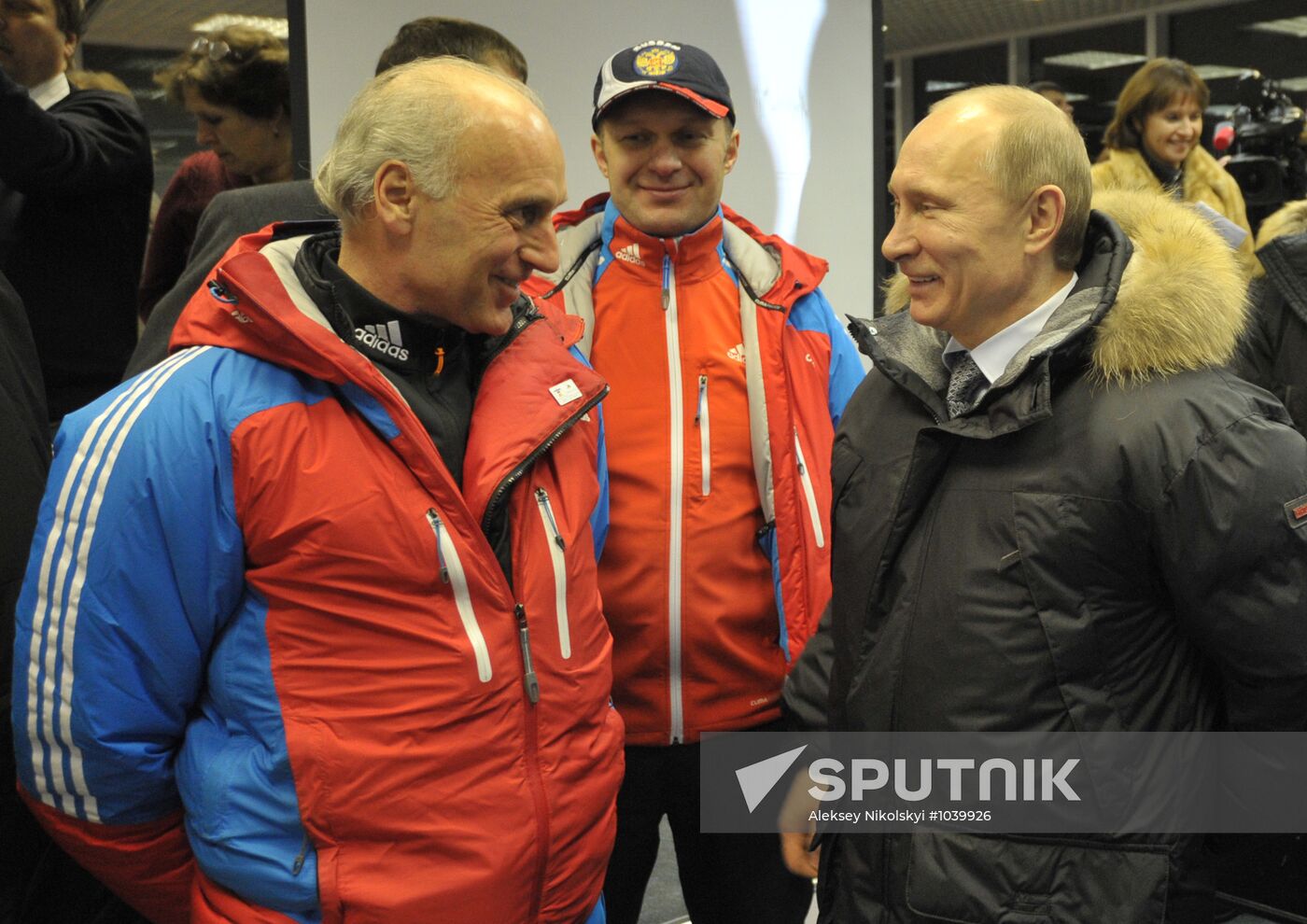 Vladimir Putin visits Paramonovo bobsleigh/luge complex