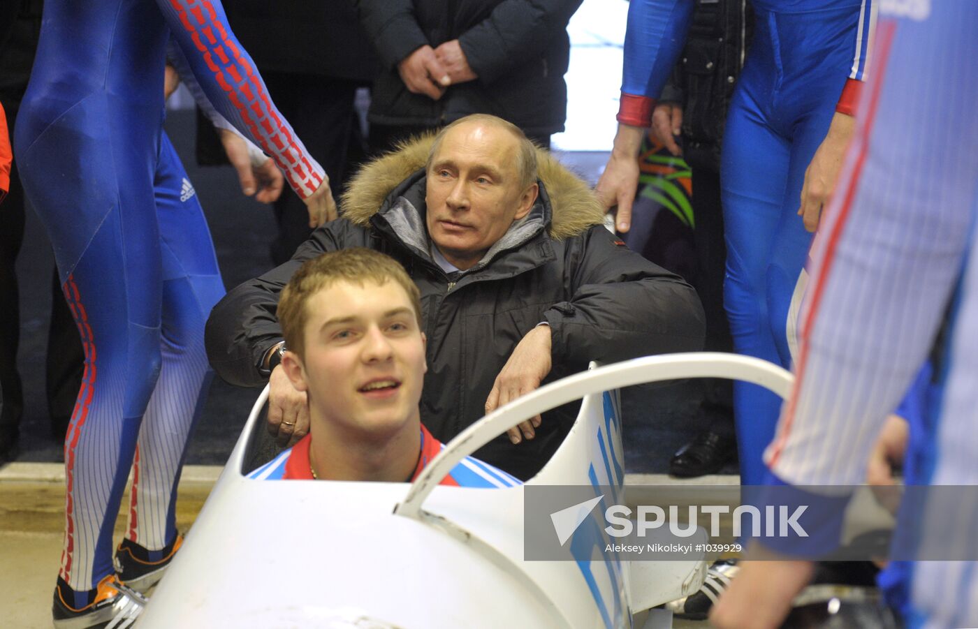 Vladimir Putin visits Paramonovo bobsled and tobogganing center