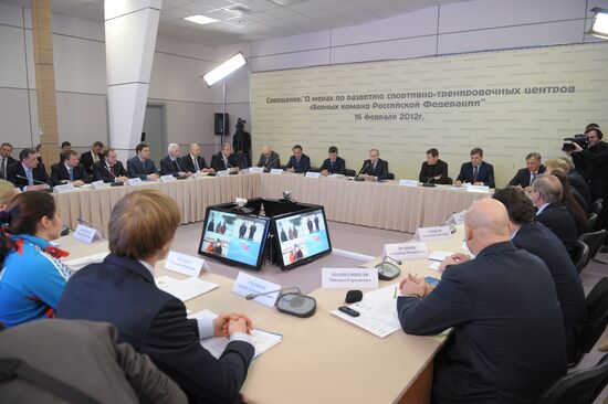 Vladimir Putin visits Paramonovo bobsleigh/luge complex