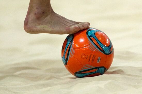 Euro Beach Soccer Cup. Russian team holds training session