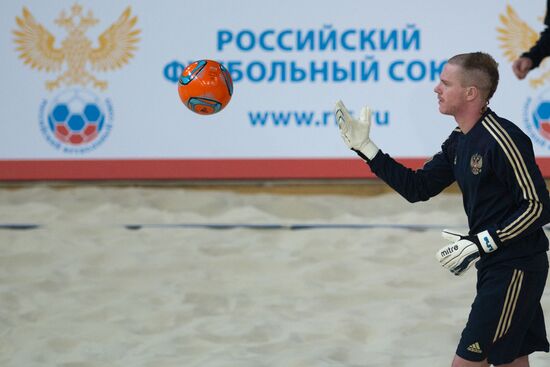 Euro Beach Soccer Cup. Russian team holds training session