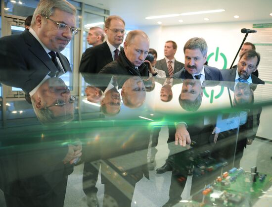 Prime Minister Vladimir Putin visits Siberian Federal District