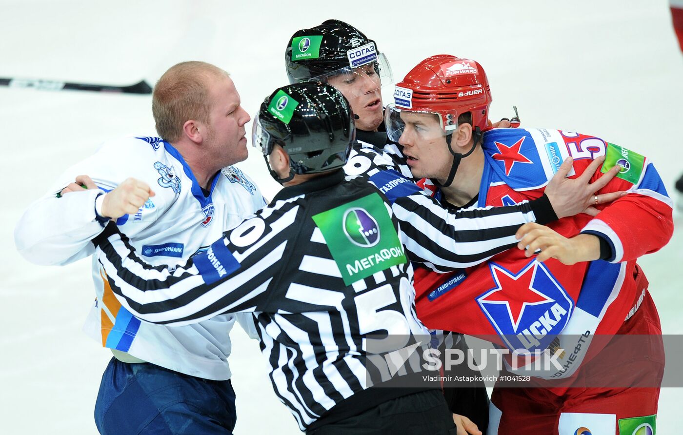 Ice Hockey. KHL. CSKA (Moscow) vs. Barys (Astana)