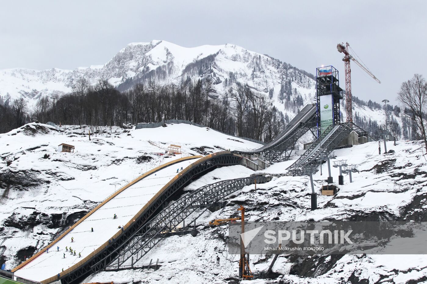 Opening of ski jumping complex Russian Hills in Krasnaya Polyana