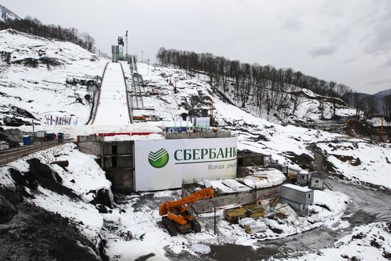Opening of ski jumping complex Russian Hills in Krasnaya Polyana