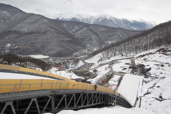 Opening of ski jumping complex Russian Hills in Krasnaya Polyana