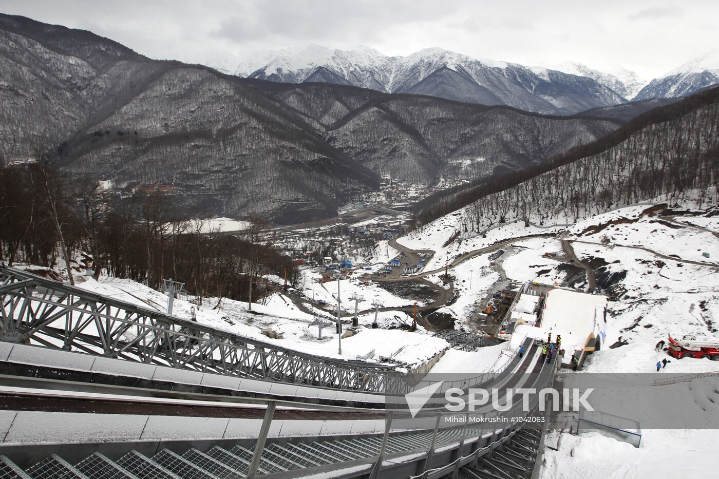 Opening of ski jumping complex Russian Hills in Krasnaya Polyana