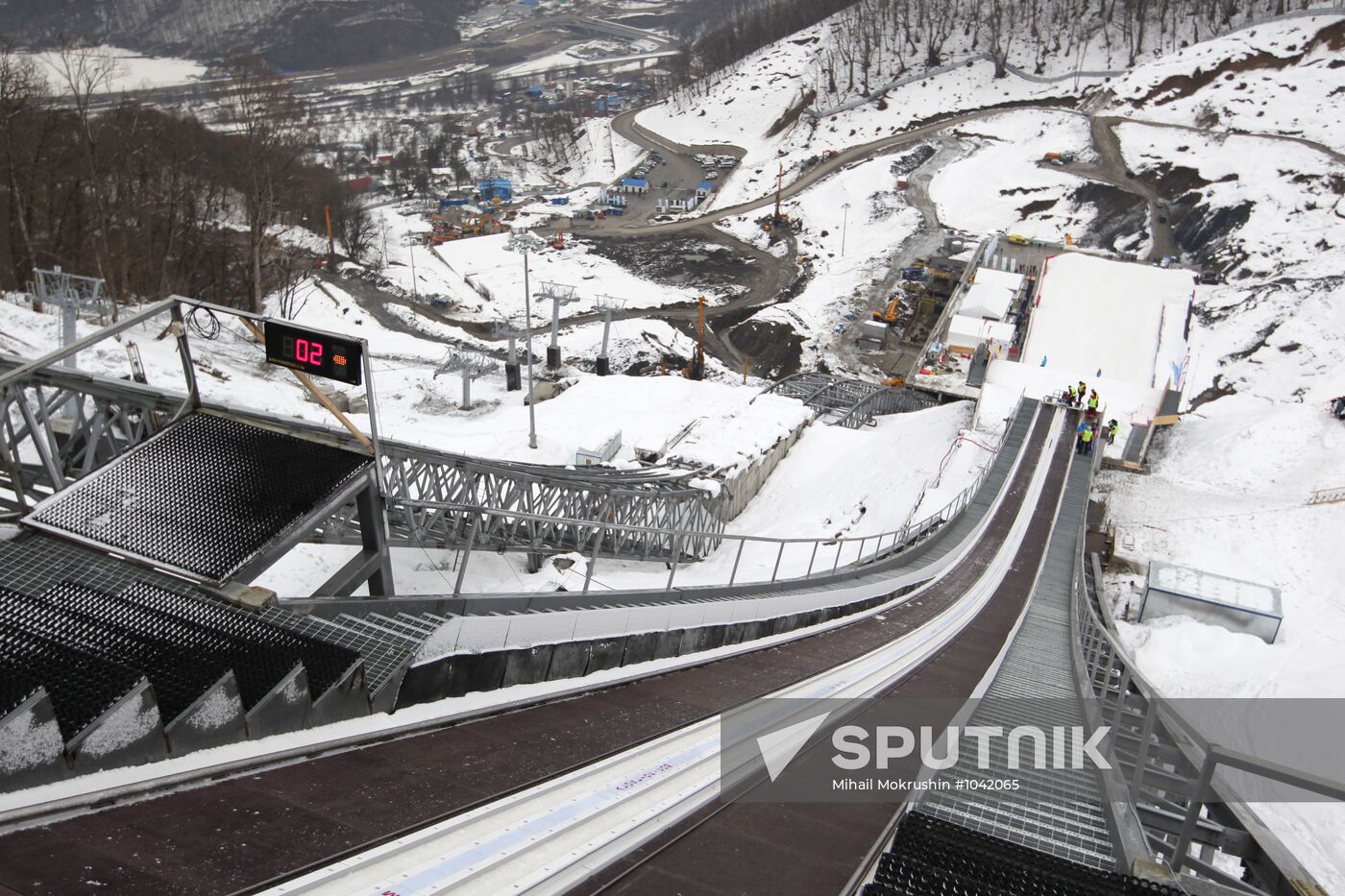 Opening of ski jumping complex Russian Hills in Krasnaya Polyana