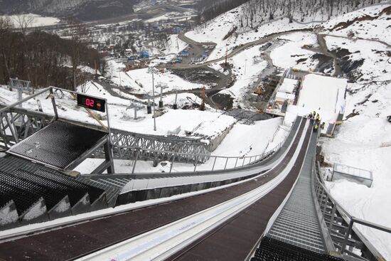 Opening of ski jumping complex Russian Hills in Krasnaya Polyana