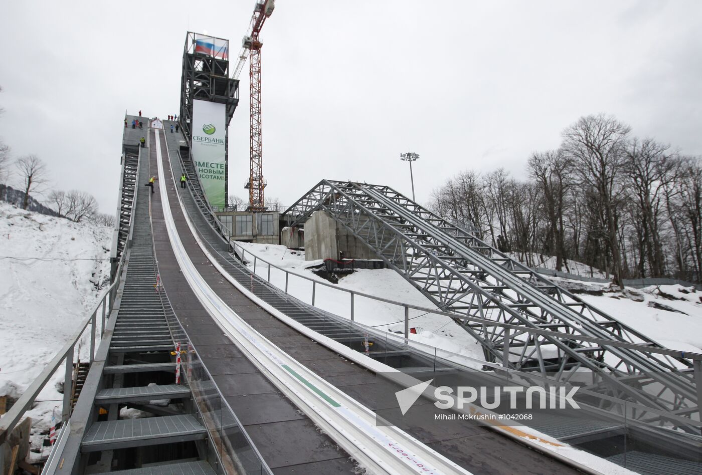 Russkiye Gorki springboard complex in Krasnaya Polyana opened