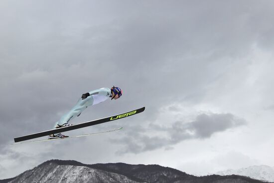 Opening of ski jumping complex Russian Hills in Krasnaya Polyana