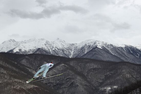 Opening of ski jumping complex Russian Hills in Krasnaya Polyana