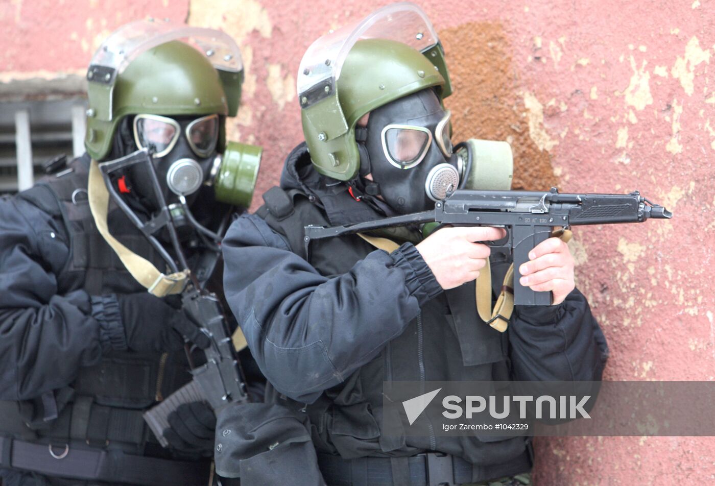 Anti-terrorism exercises of FSB special forces and Russian MVD