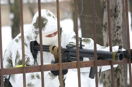 Anti-terrorism exercises of FSB special forces and Russian MVD