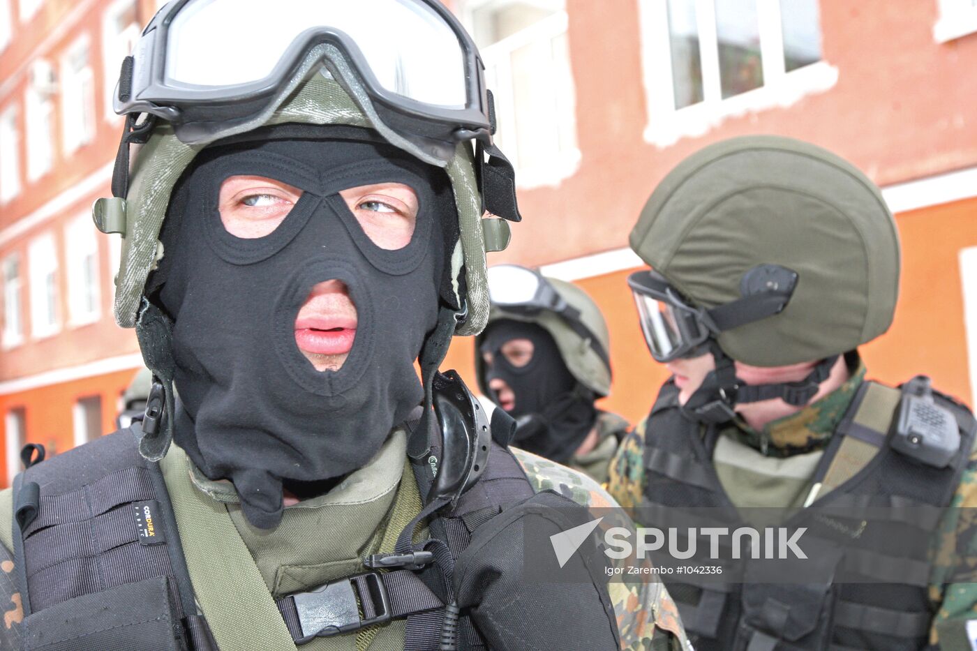 Anti-terrorism exercises of FSB special forces and Russian MVD