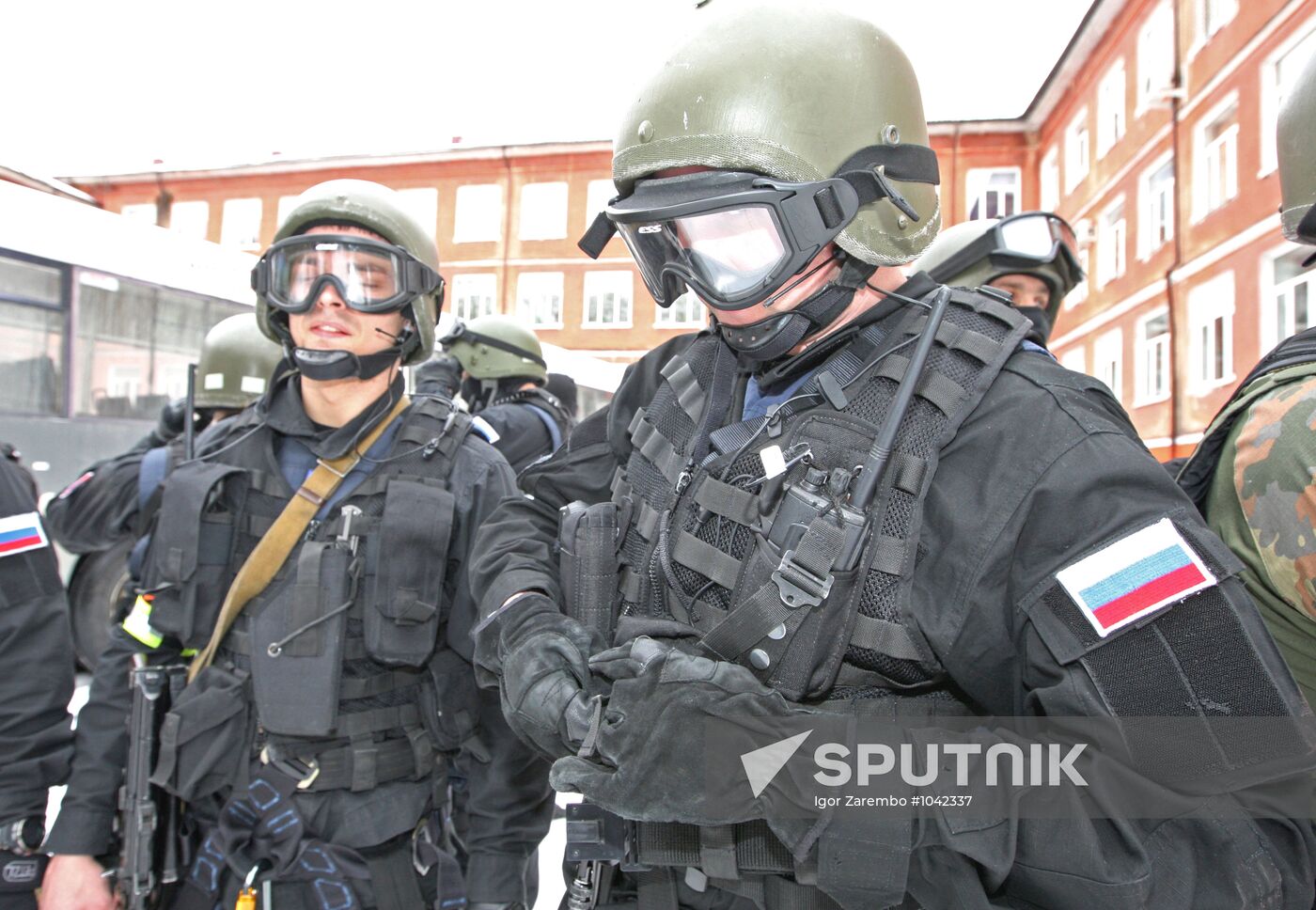 Anti-terrorism exercises of FSB special forces and Russian MVD