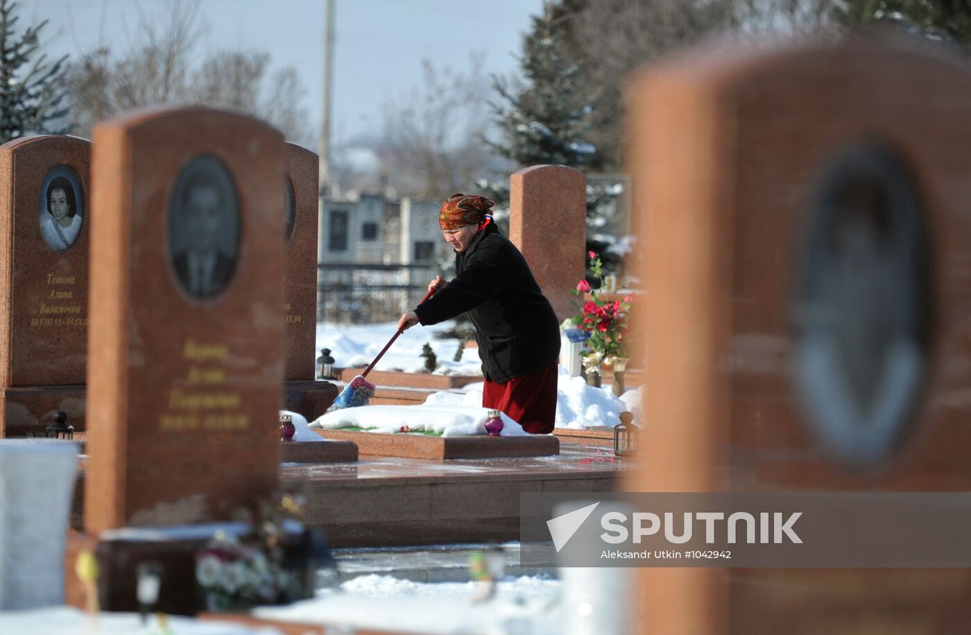 Memorial to victims of terrorist attack in Beslan