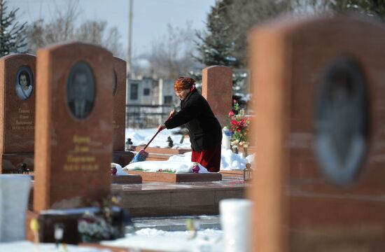 Memorial to victims of terrorist attack in Beslan