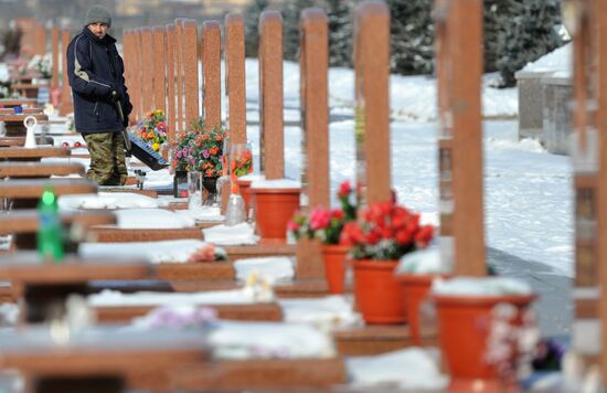 Memorial to victims of terrorist attack in Beslan