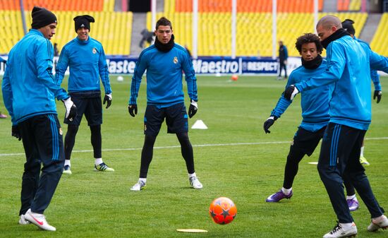 UEFA Champions League. Real Madrid holds training session