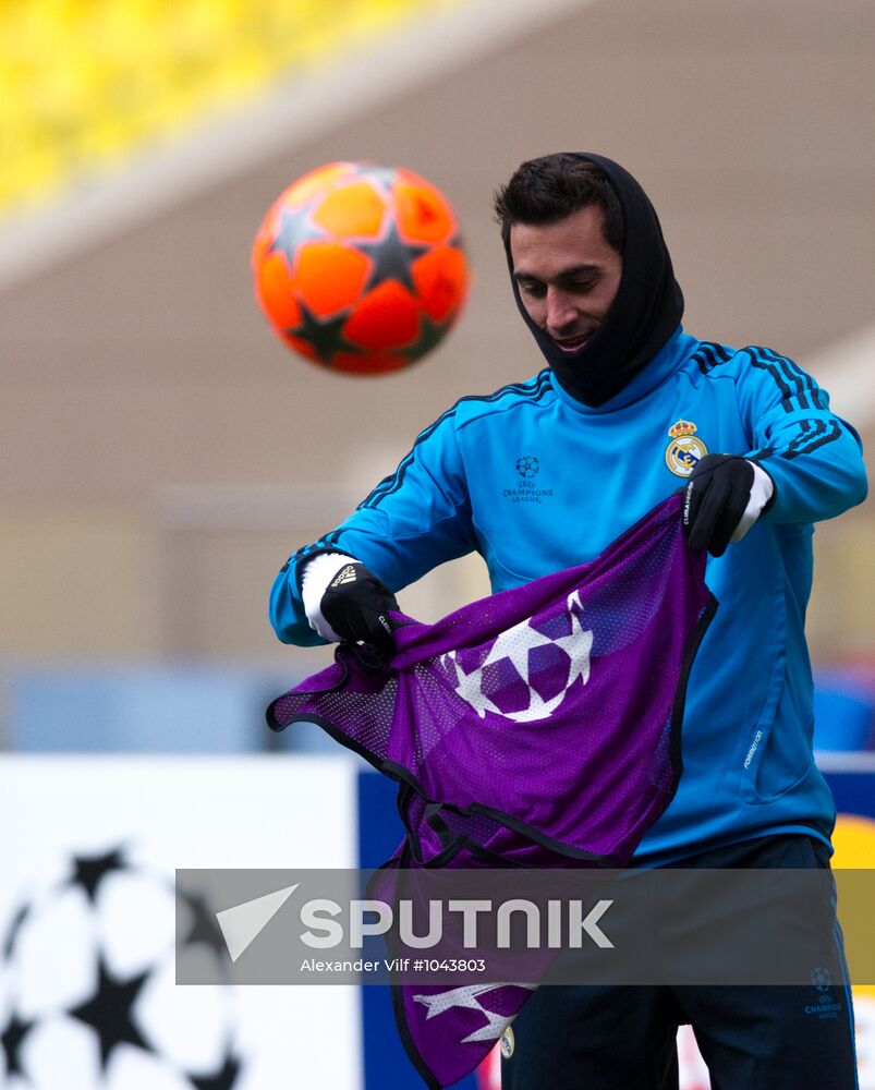 UEFA Champions League. Real Madrid holds training session