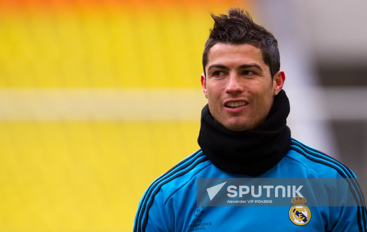 UEFA Champions League. Real Madrid holds training session