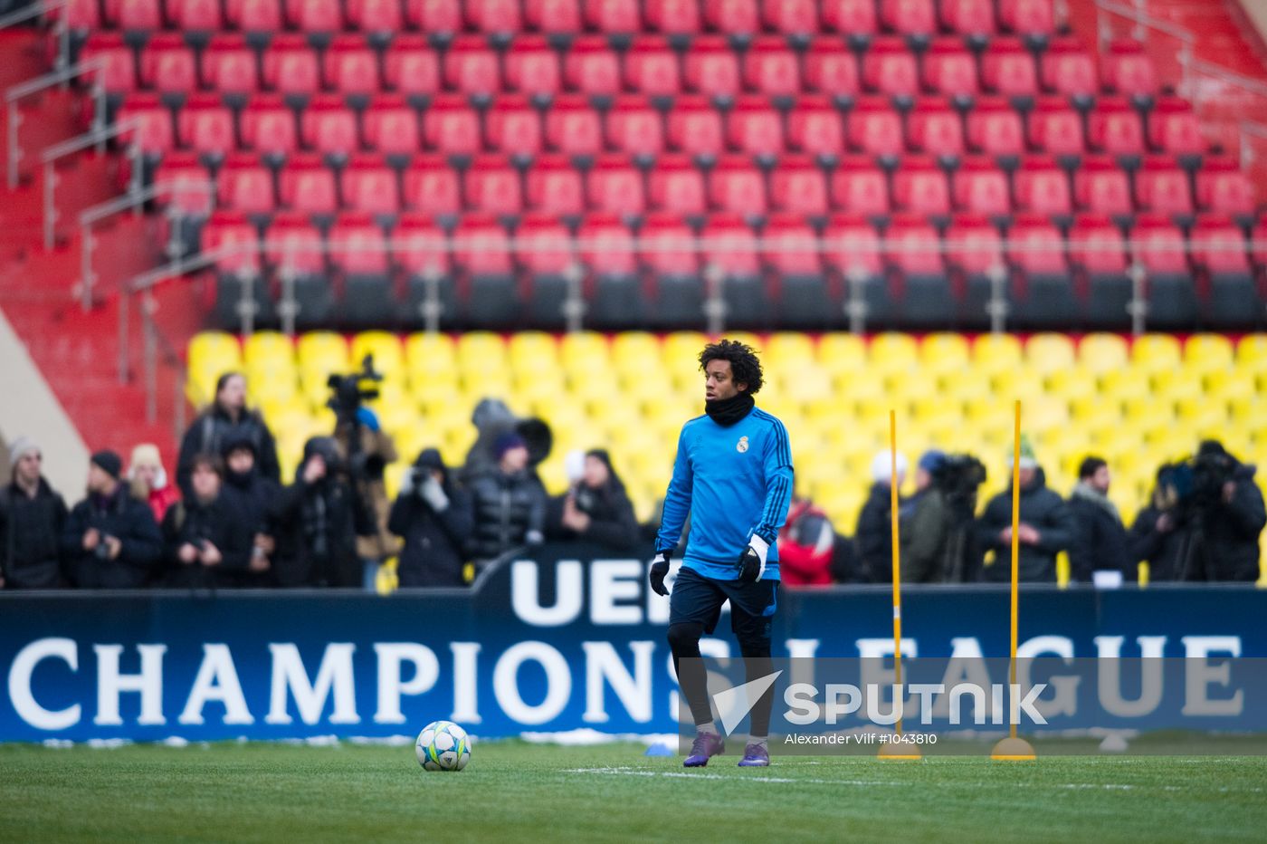 UEFA Champions League. Real Madrid holds training session