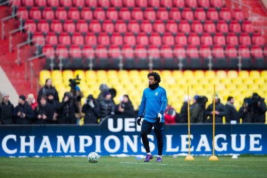 UEFA Champions League. Real Madrid holds training session